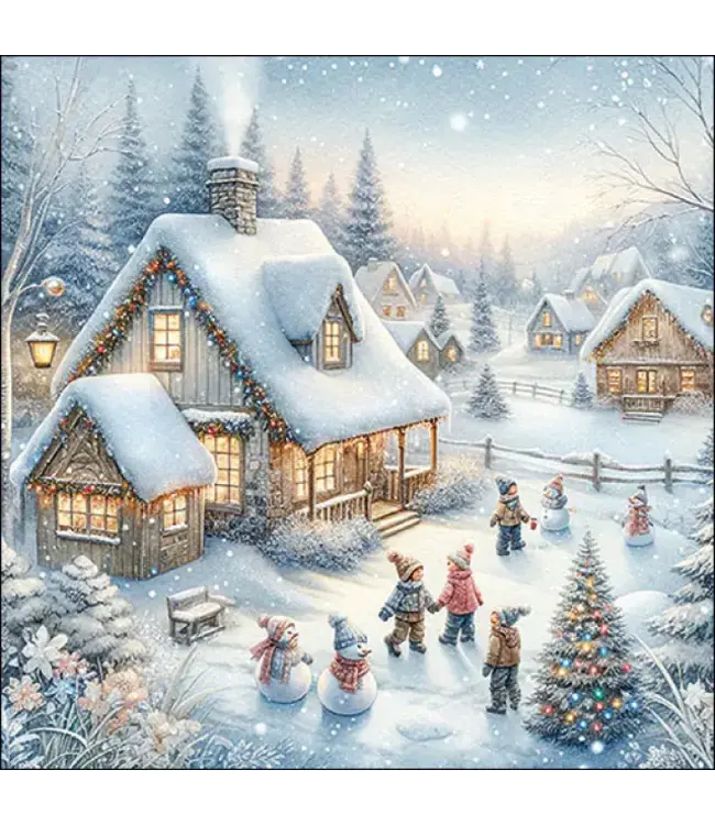 Ambiente Ambiente Servetten Winter in backyard FSC mix