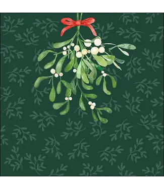Ambiente Ambiente Servetten Hanging Mistletoe groen
