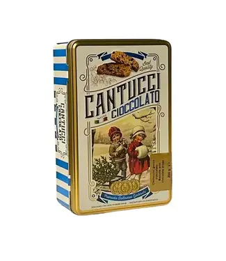 Cantucci Choco Winter Blik/ koektrommel