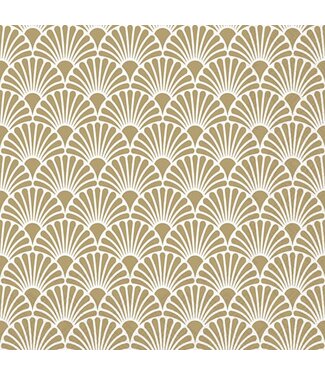 Ambiente Ambiente Servetten Art Deco White Gold 20 stuks
