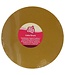 Funcakes Funcakes taartplateau rond dik/drum 25 cm glanzend goud