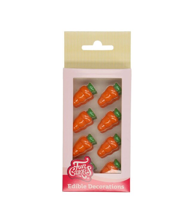 Funcakes FunCakes Chocolate Decorations Carrot/ wortel 24 stuks