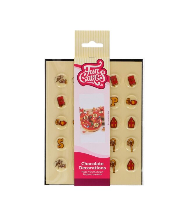 Funcakes FunCakes Chocolate Decorations Saint Nicholas/ Sinterklaas 25 stuks