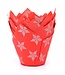 House of Marie House of Marie tulp Muffin Cups sterren rood  pk/36