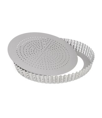 Patisse Patisse Silver Top quichevorm  Ø24 cm losse bodem geperforeerd