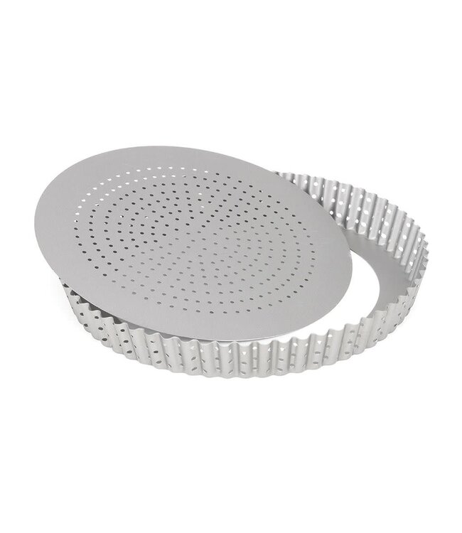 Patisse Patisse Silver Top quichevorm  Ø24 cm losse bodem geperforeerd