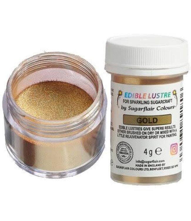 Sugarflair Sugarflair edible lustre goud 4 gr.