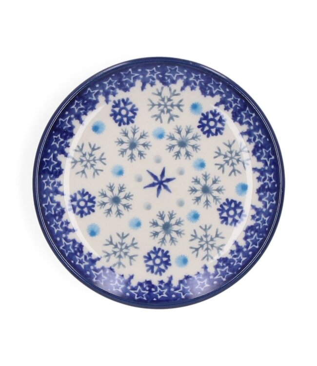 Bunzlau Castle Bunzlau theetip/schoteltje 10 cm voor theezakje - Ice Stars