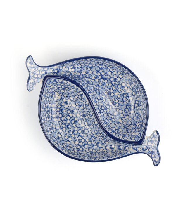 Bunzlau Castle Bunzlau Bowl Fish Shaped/ kom dubbele vis - Buttercup