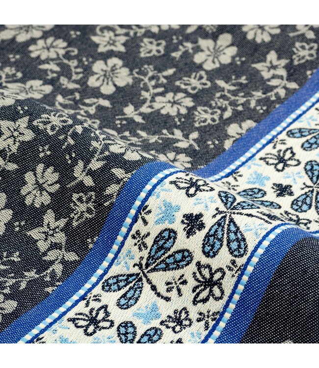 Bunzlau Castle Bunzlau Dragonfly theedoek donkerblauw 65 cm