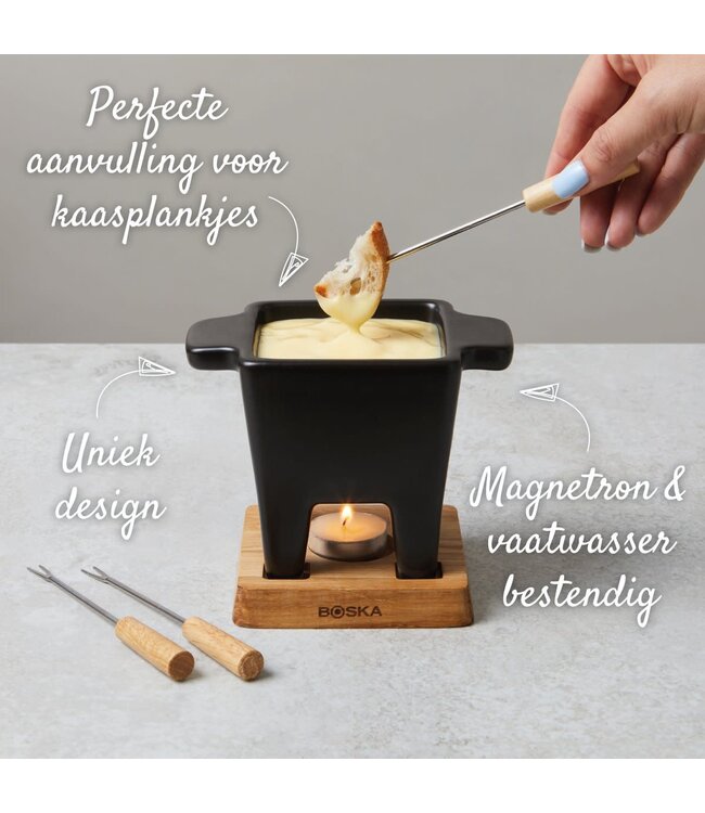 Boska tapas kaasfondue zwart