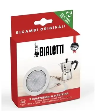 Bialetti Bialetti filterplaatje + rubberen ringen 2 cups