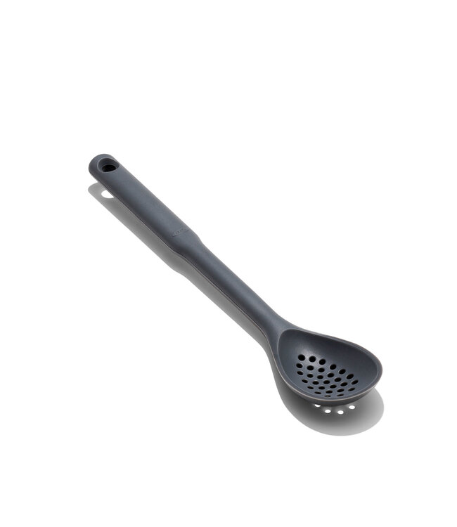 OXO Good Grips OXO Good Grips lepel siliconen met gaatjes grijs