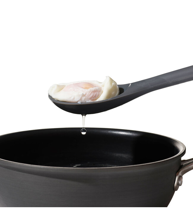 OXO Good Grips OXO Good Grips lepel siliconen met gaatjes grijs