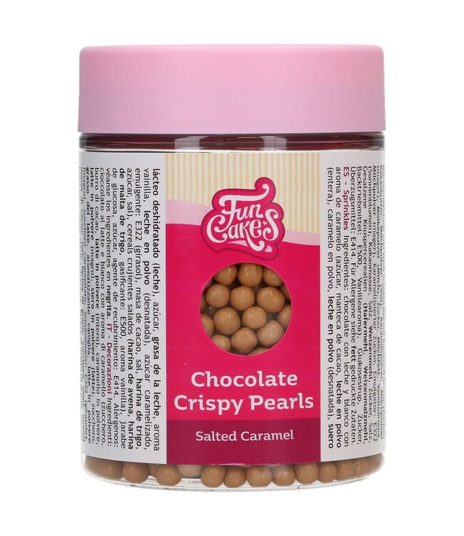 Funcakes FunCakes Chocolade Crispy Pearls Salted Caramel 155 g