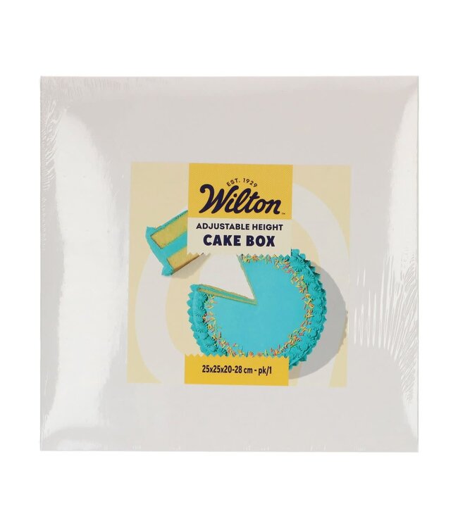 Wilton Wilton Taartdoos Verstelbare Hoogte 25x25x20-28 cm