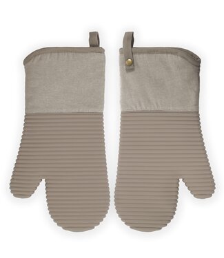 Aerolatte Ovenwanten Silo 18x33 cm, set 2 stuks taupe