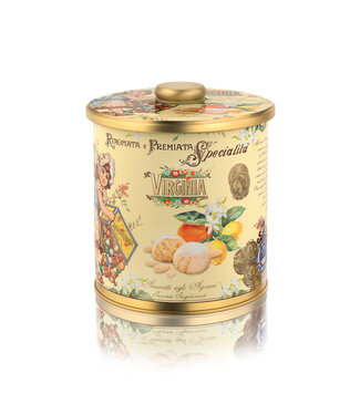 Virginia Barrel Virginia Barrel Geel tin agrumi amaretti sinaasappel /citroen  220 gram
