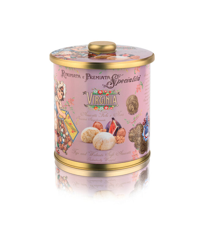 Antico Pastificio Barrel paars blik vijg/walnoot amaretti 220 gram