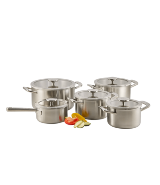 Habonne Habonne Allure steelpan/ sauspan 16 cm glasdeksel