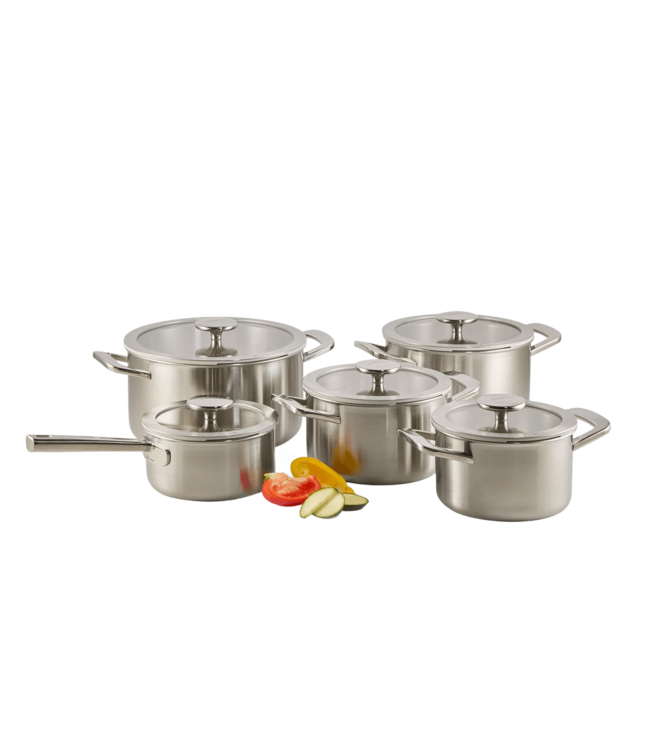 Habonne Habonne Allure steelpan/ sauspan 16 cm glasdeksel