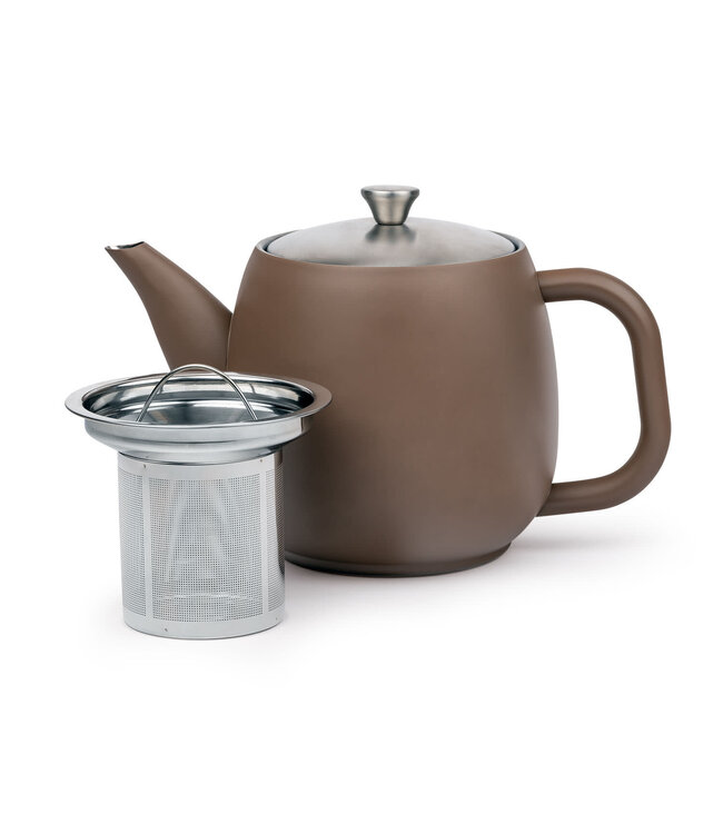 Bredemeijer Bredemeijer theepot Vera 0.9 liter Latte bruin