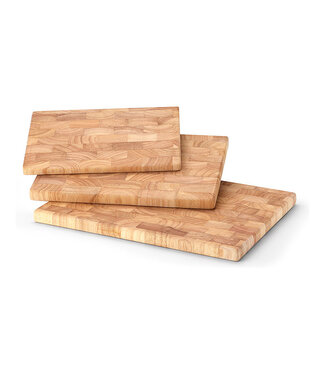 Continenta Continenta kopshouten snijplank rubberhout 26x18x1.5 cm