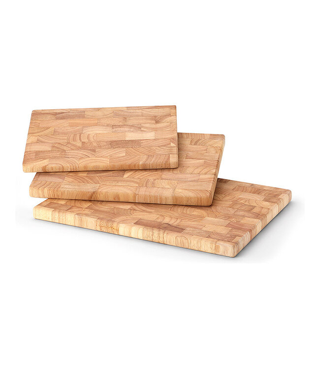 Continenta Continenta kopshouten snijplank rubberhout  42x34x2.7cm