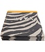 VAAT Theedoek I love Zebra Black/ Sand 50x70 cm