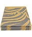 Vaat VAAT Theedoek I love Zebra Yellow/ Grey 50x70 cm
