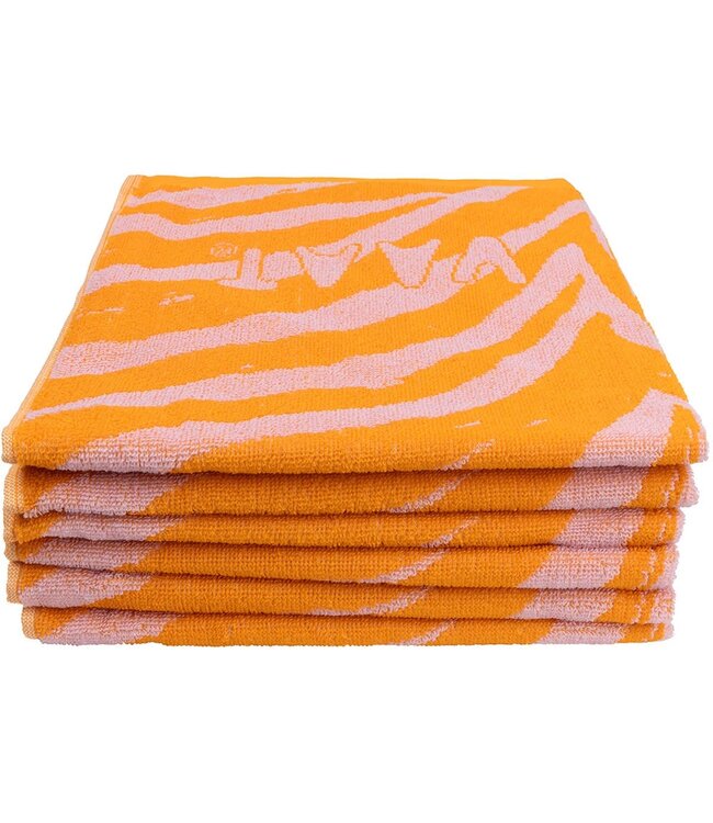 Vaat VAAT Keukenhanddoek Zebra Pink/ Orange  50x60 cm