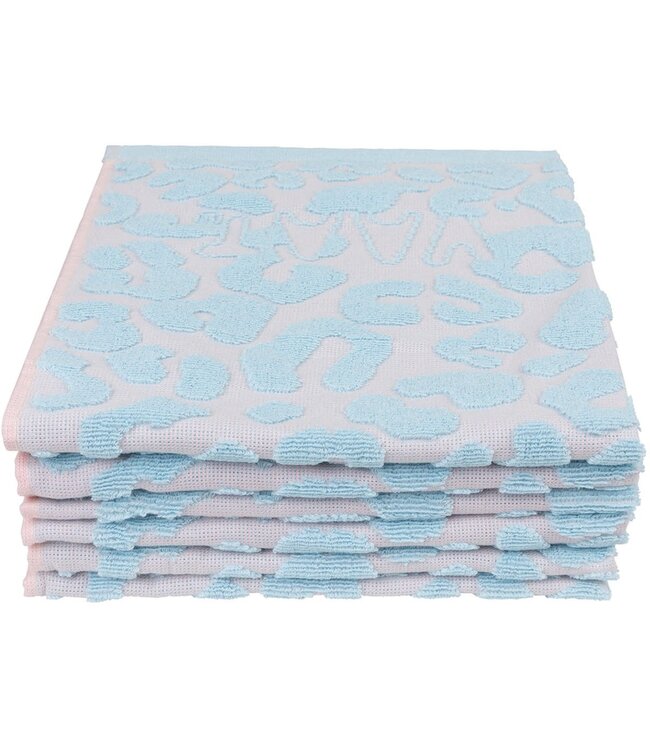 Vaat VAAT Keukenhanddoek Leopard 2 Pastelblauw