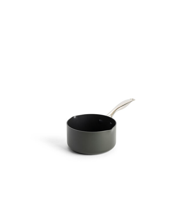 Greenpan Greenpan Dagelijkse Kost steelpan/sauspan met keramische antikleeflaag met 2 tuiten 16cm