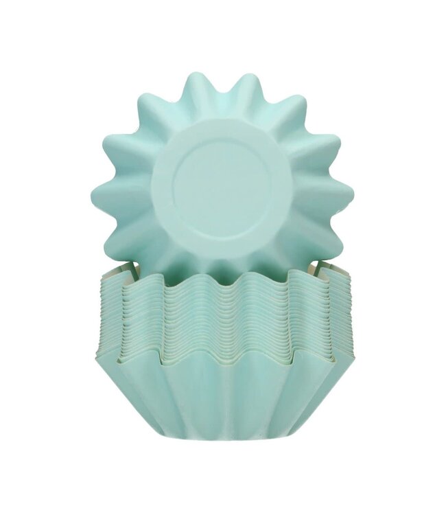 Funcakes Funcakes Bloom baking cups  Pastel Blue 48 st.