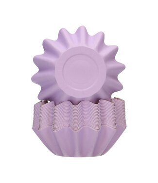 Funcakes Funcakes Bloom baking cups  Pastel Purple 48 st.