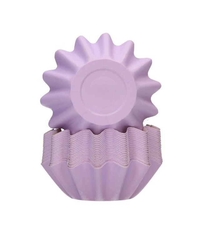 Funcakes Funcakes Bloom baking cups  Pastel Purple 48 st.