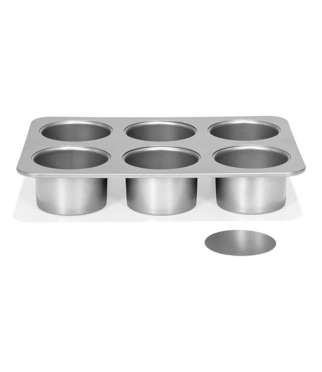 Patisse Patisse Silver-Top Mini Cheesecake Tin Loose Base Ø8