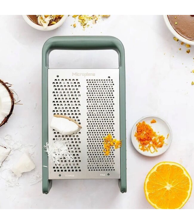 Microplane Box Grater PureCut Eucalyptus Green