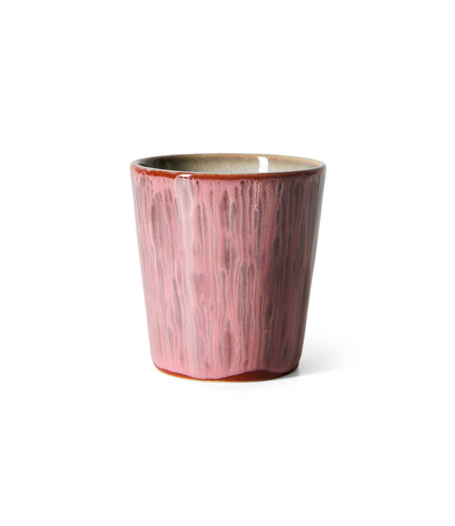 HK 70s coffee mug rhubarb