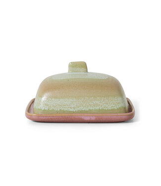 HK Living HK 70s ceramics: butter dish, skyline