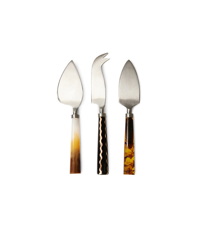 HK Living HK Cheese knives, havana (set of 3)