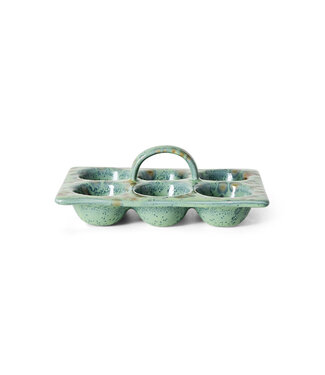 HK Living HK 70s ceramics: egg tray, minty