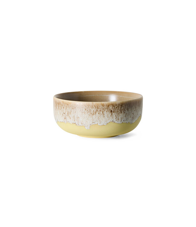 HK Living HK 70s ceramics: tapas bowl,  custard