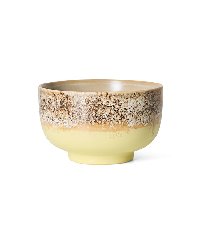 HK Living HK 70s ceramics: noodle bowl,  custard
