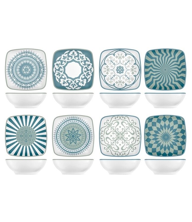 Bella Roba schaaltje vierkant 12 cm assorti