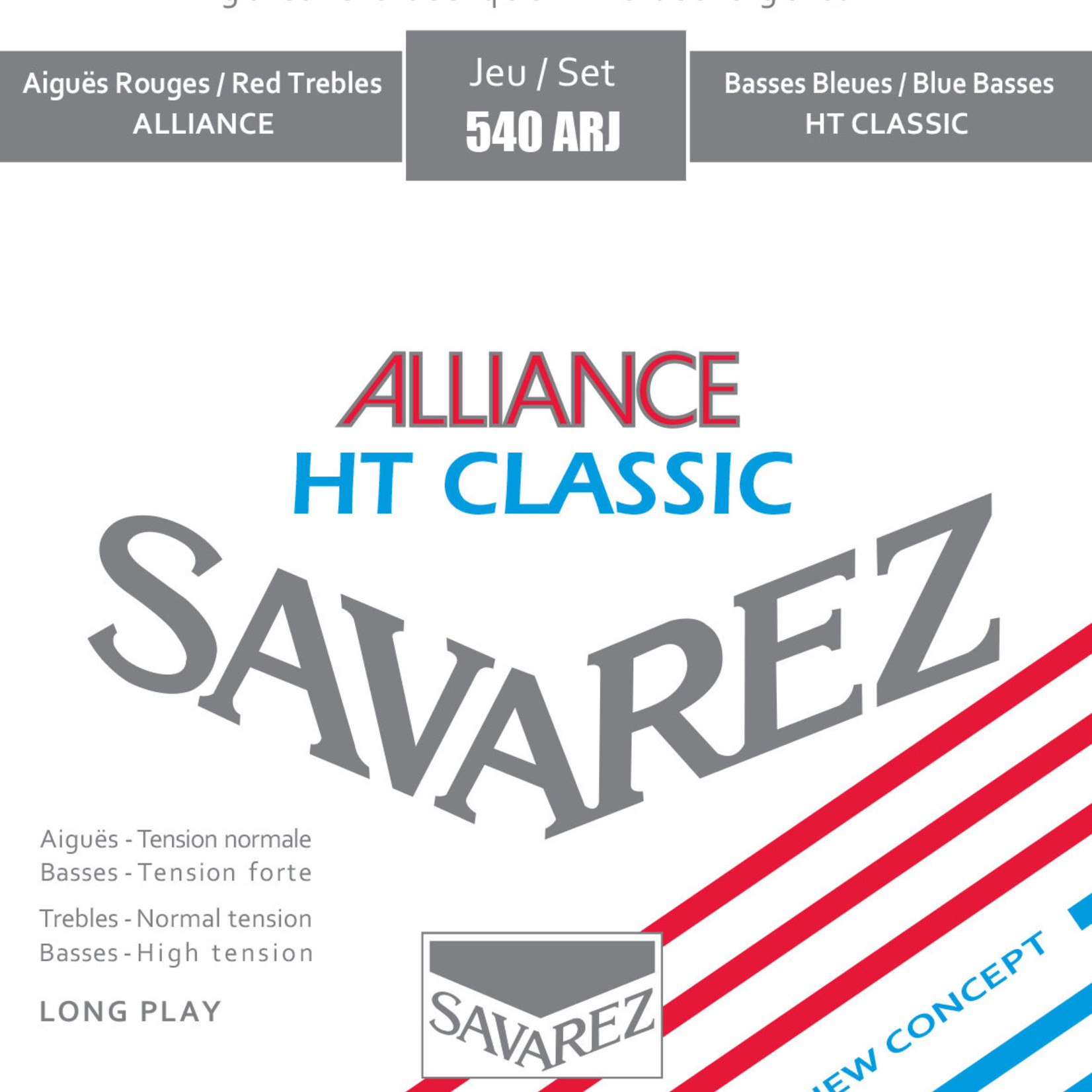 Savarez Alliance cordes de guitare classique, basses de haute tension