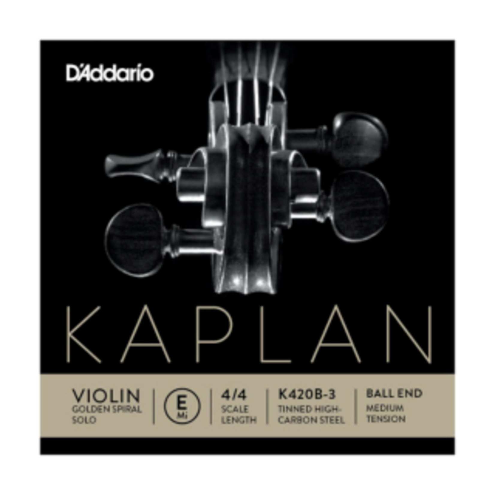 D'ADDARIO Kaplan vioolsnaar, mi (e-1), 4/4 (K420B-3)