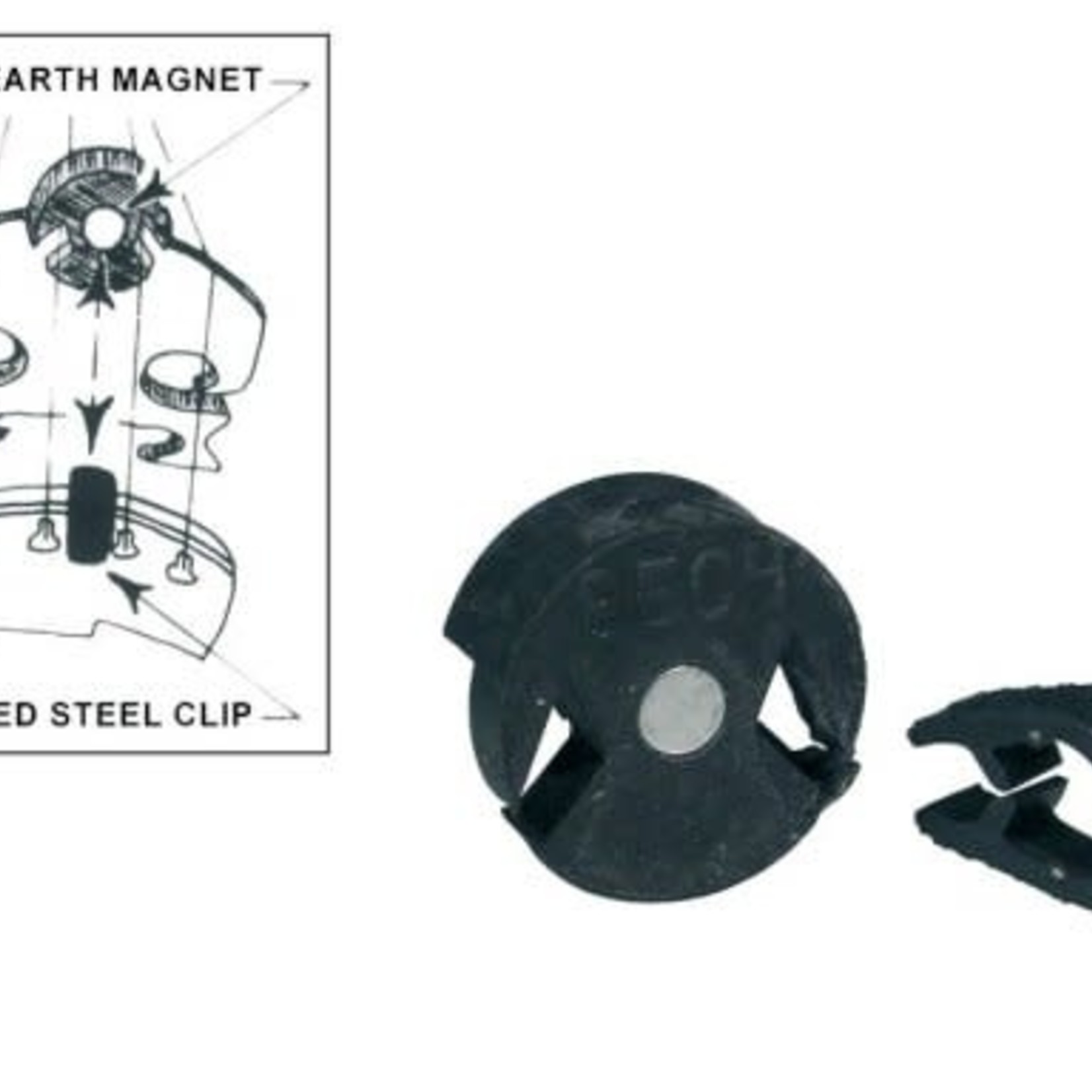 Sourdine pour violon/alto, modèle bech, caoutchouc avec aimant