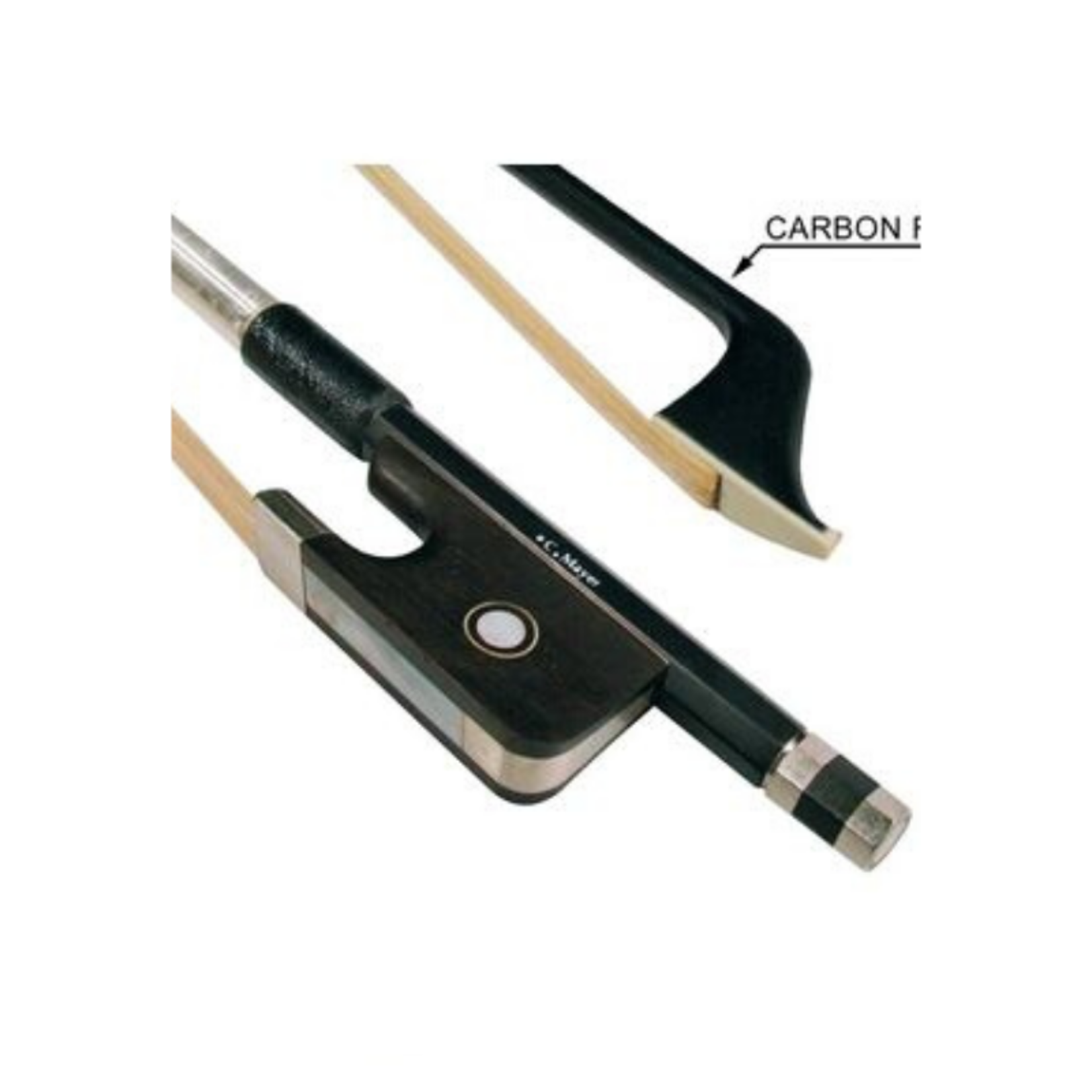 MAYER Archet de violoncelle 3/4, fibre de carbone