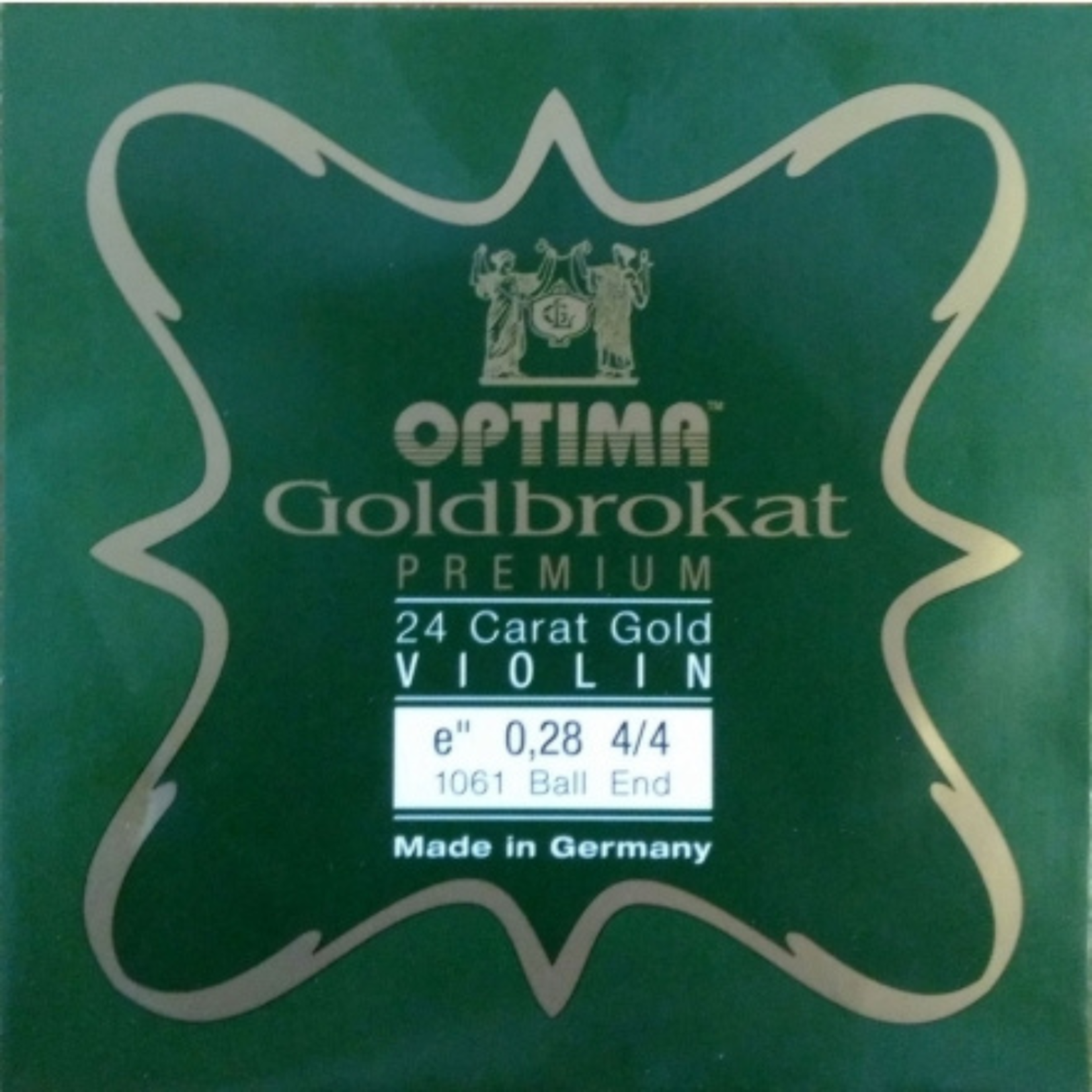 OPTIMA Goldbrokat Premium 24K GOLD , 4/4, mi-snaar (e1), ball end, 0,26, medium